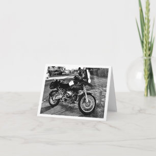 Carte d'anniversaire moto BMW