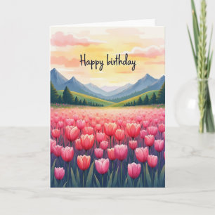 Carte d'anniversaire Mountain Dawn