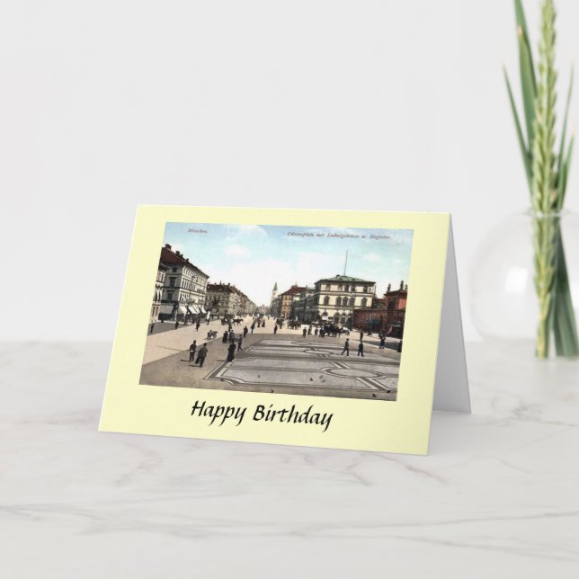 Carte d'anniversaire - Munich, Allemagne (Devant)