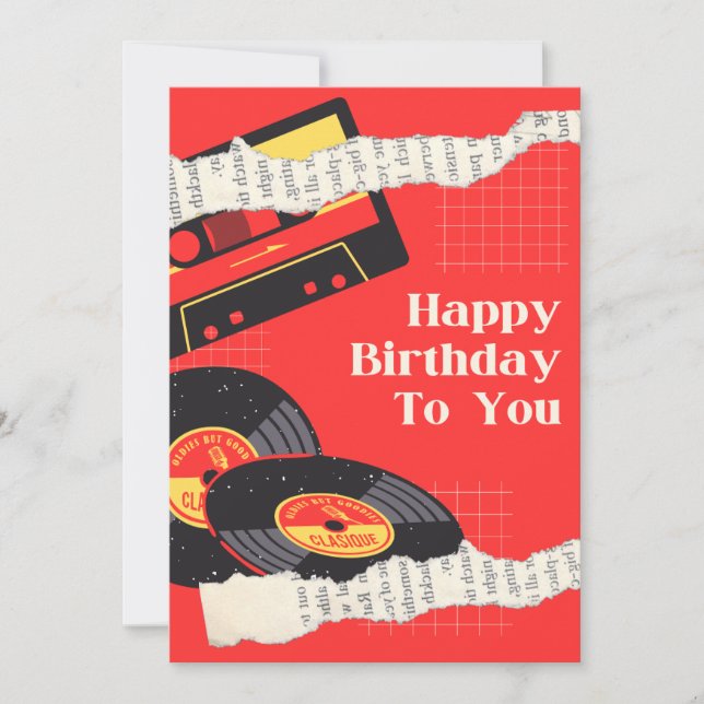 Carte d'anniversaire musicale (Devant)