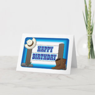 Carte d'anniversaire occidentale