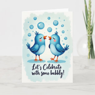 Carte d'anniversaire Oiseaux doux