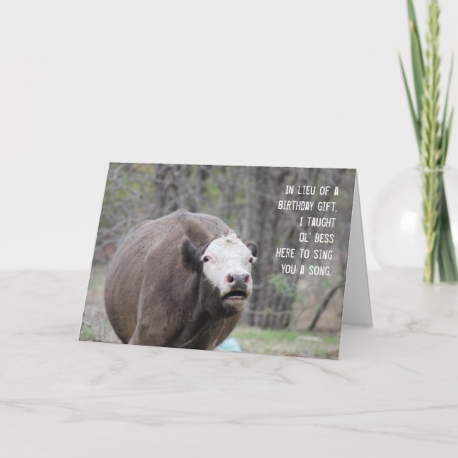 Carte d'anniversaire Ol'Bess (Devant)