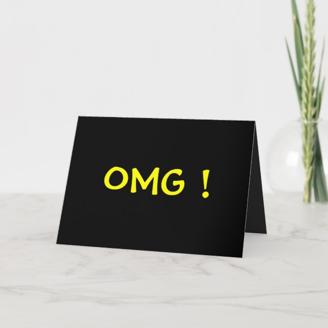 Carte d'anniversaire OMG humoristique (Devant)