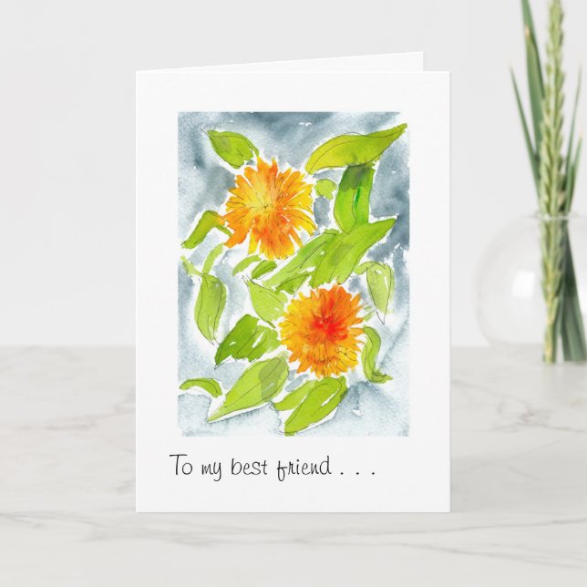 Carte d'anniversaire ou carte pour notes pour (Devant)