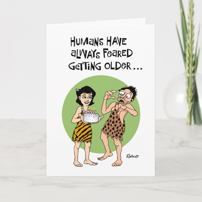 Carte d'anniversaire "Over the Hill" (Devant)