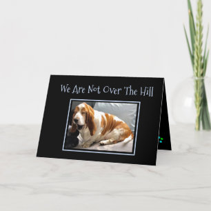 Carte d'anniversaire "Over the Hill" avec la "Slee