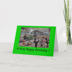 Carte d'anniversaire - Paddington Station, Londres