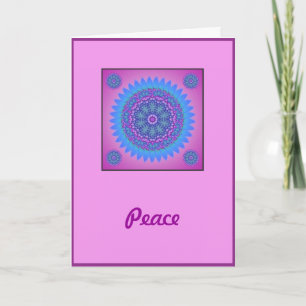 Carte d'anniversaire Paix et Amour