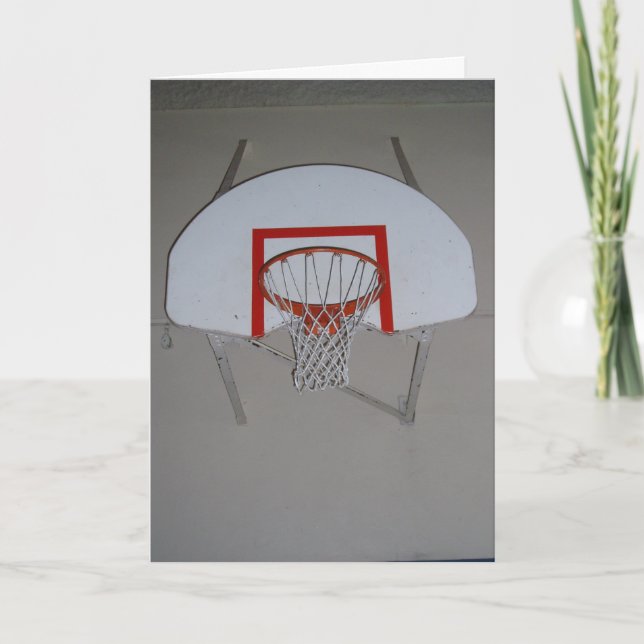Carte d'anniversaire "Panier de basketball" (Devant)