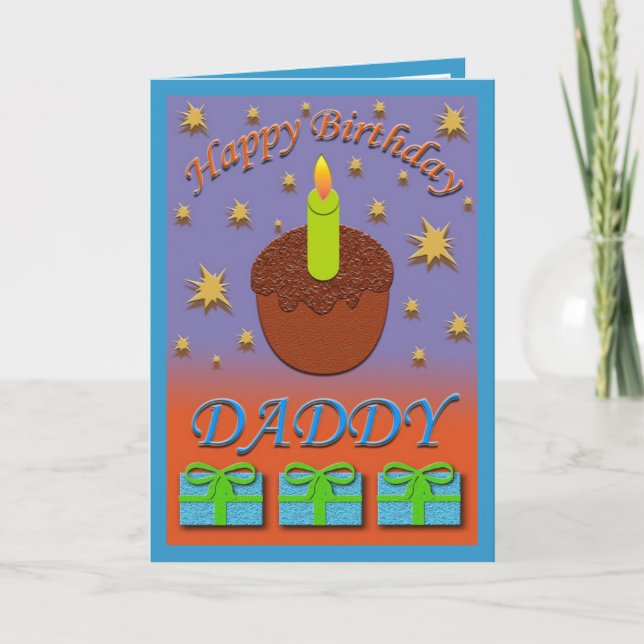 Carte d'anniversaire papa (Devant)