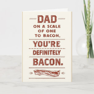Carte d'anniversaire Papa Bacon
