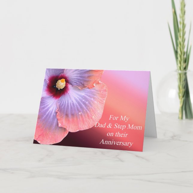 Carte d'anniversaire papa et Step Mom (Devant)