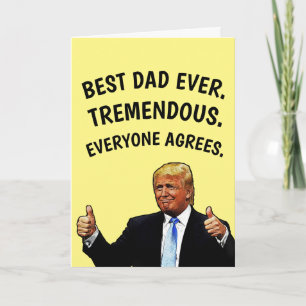 CARTE D'ANNIVERSAIRE PAPA TRUMP