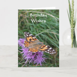 Carte d'anniversaire papillon