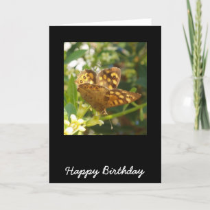 Carte d'anniversaire papillon