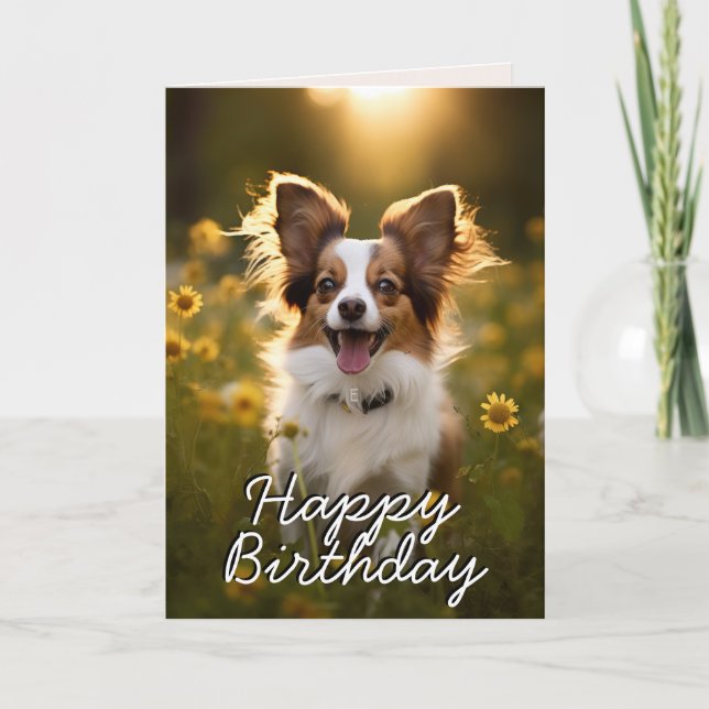 Carte d'anniversaire Papillon personnalisée (Devant)