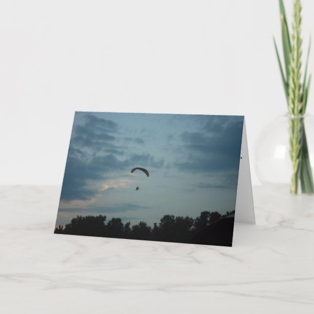 Carte d'anniversaire "Parasailer" (Devant)