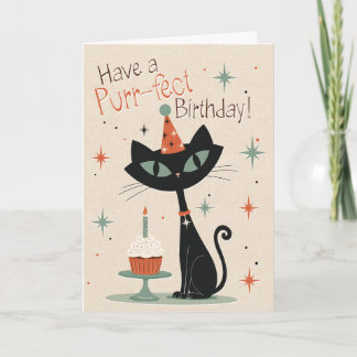 Carte d'anniversaire parfaite pour les chats