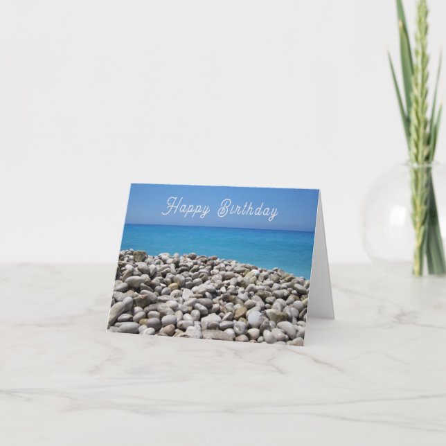 Carte d'anniversaire Pebble Beach et Sea View (Devant)