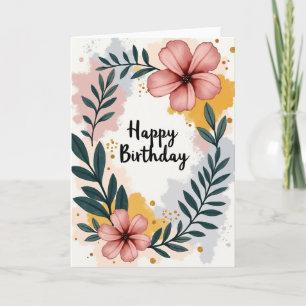 Carte d'anniversaire Peintre