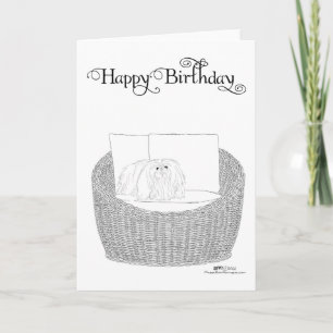Carte d'anniversaire Pékinois