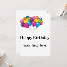Carte d'anniversaire personnalisable