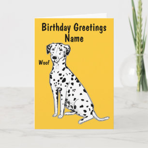 Carte d'anniversaire personnalisable pour chien da