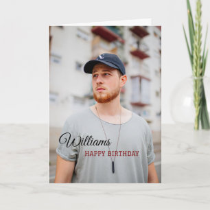 Carte d'anniversaire personnalisée