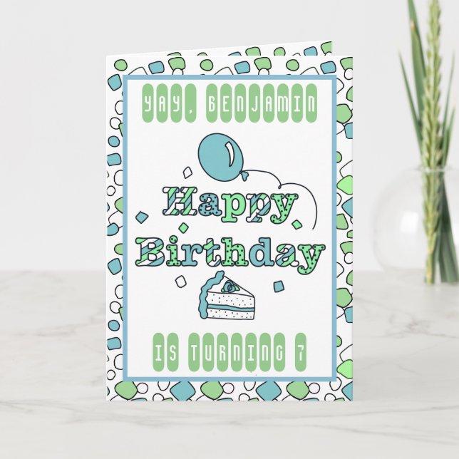 Carte d'anniversaire personnalisée (Devant)