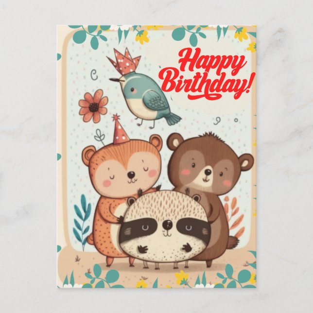 Carte d'anniversaire personnalisée (Devant)