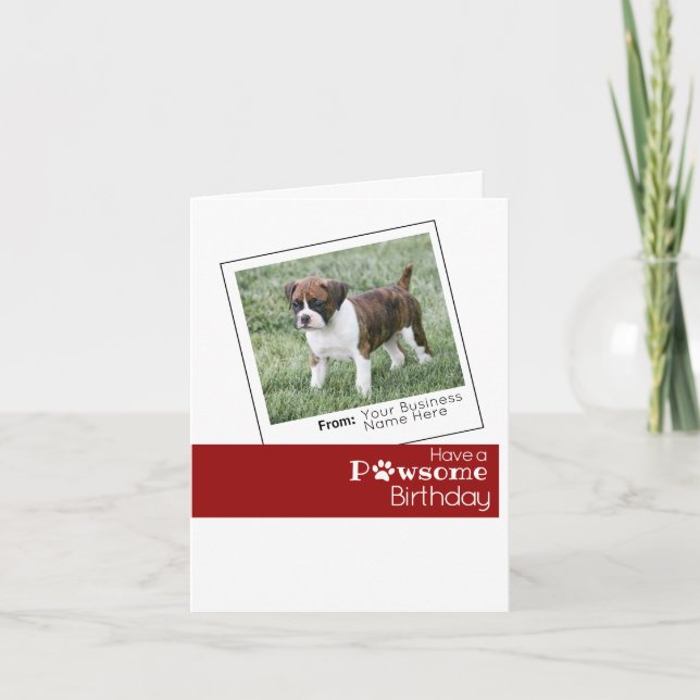 Carte d'anniversaire personnalisée - Animaux de co (Devant)