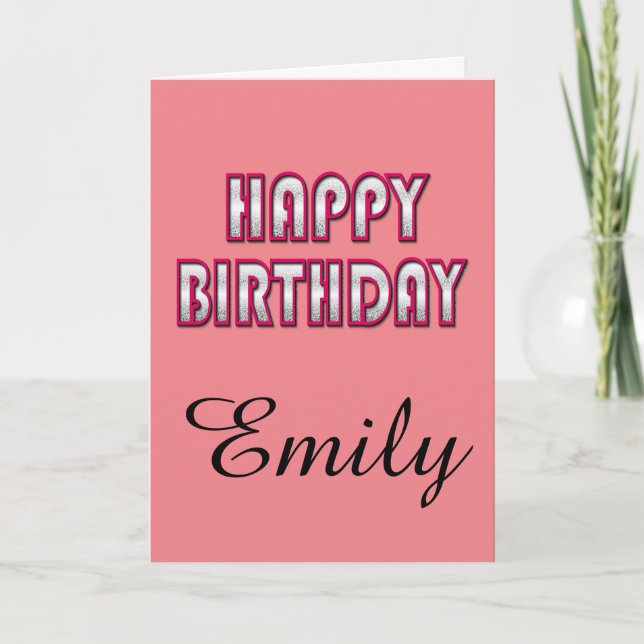 Carte d'anniversaire personnalisée avec Modèle de  (Devant)