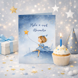 Carte d'anniversaire personnalisée avec nom ou tex