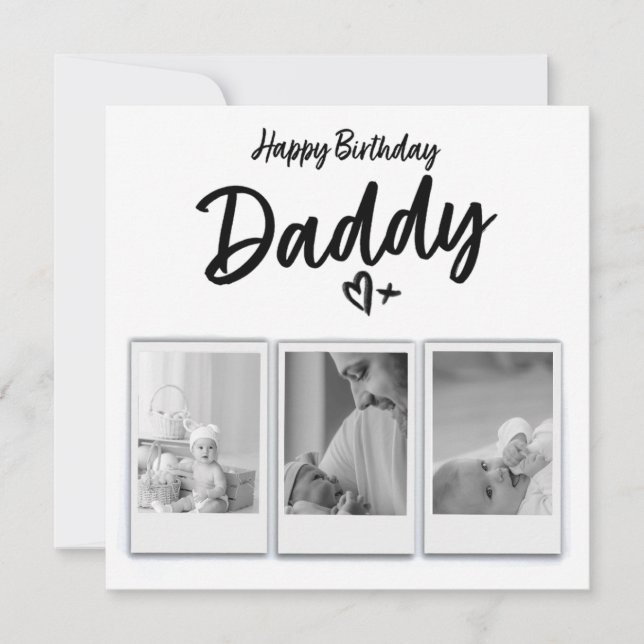 Carte d'anniversaire personnalisée avec photo de P (Devant)