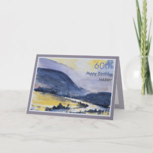Carte d'anniversaire personnalisée de la 60e Monta