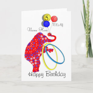 Carte d'anniversaire personnalisée de l'enfant