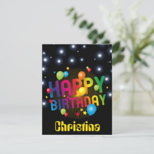 Carte d'anniversaire personnalisée dynamique