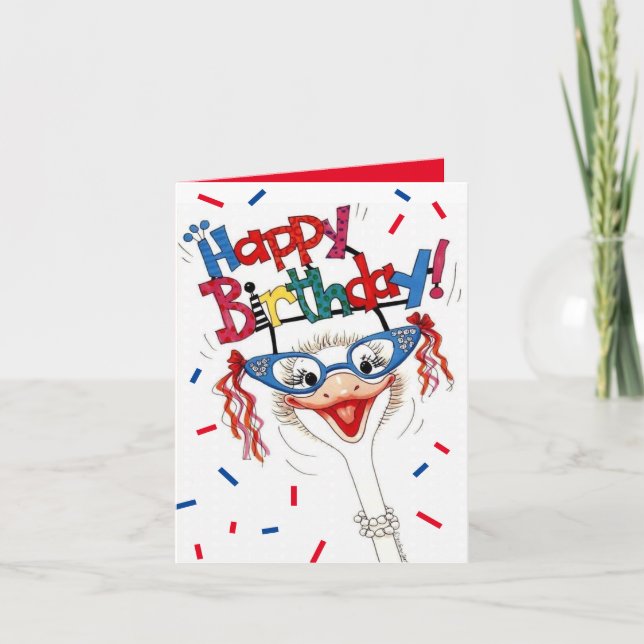 Carte d'anniversaire personnalisée - Elle est une  (Devant)