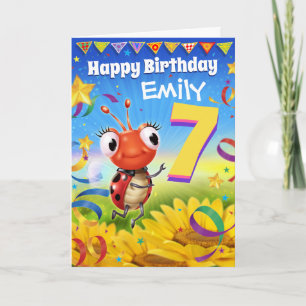 Carte d'anniversaire personnalisée Gamme Little La