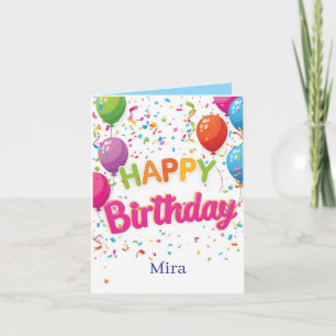 Carte d'anniversaire personnalisée Joyeux Annivers