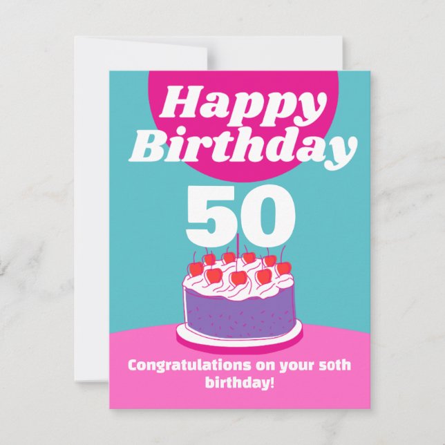 Carte d'anniversaire personnalisée - La façon idéa (Devant)