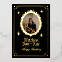 Carte d'anniversaire personnalisée Les sorcières n
