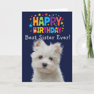 Carte d'anniversaire personnalisée Meilleure soeur