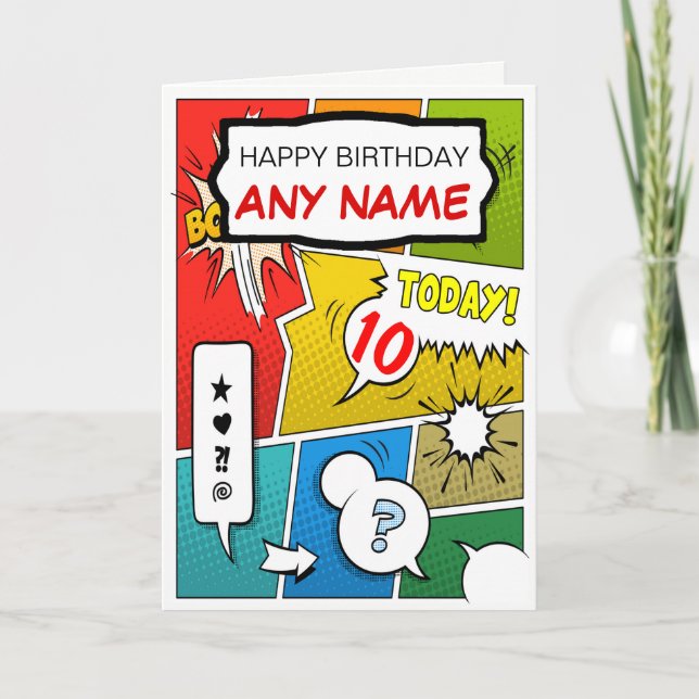 Carte d'anniversaire personnalisée par bande (Devant)