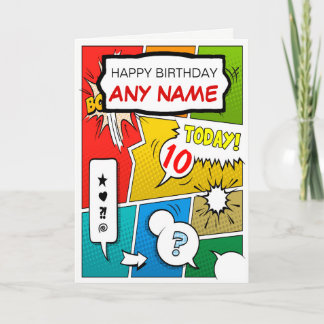 Carte d'anniversaire personnalisée par bande