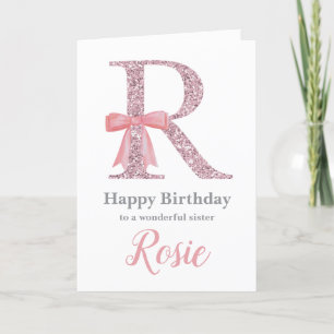 Carte d'anniversaire personnalisée pour elle - Let
