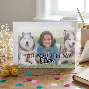 Carte d'anniversaire personnalisée pour enfants av