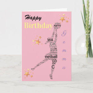 Carte d'anniversaire personnalisée pour le thème d