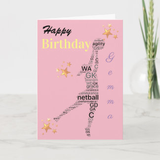 Carte d'anniversaire personnalisée pour le thème d